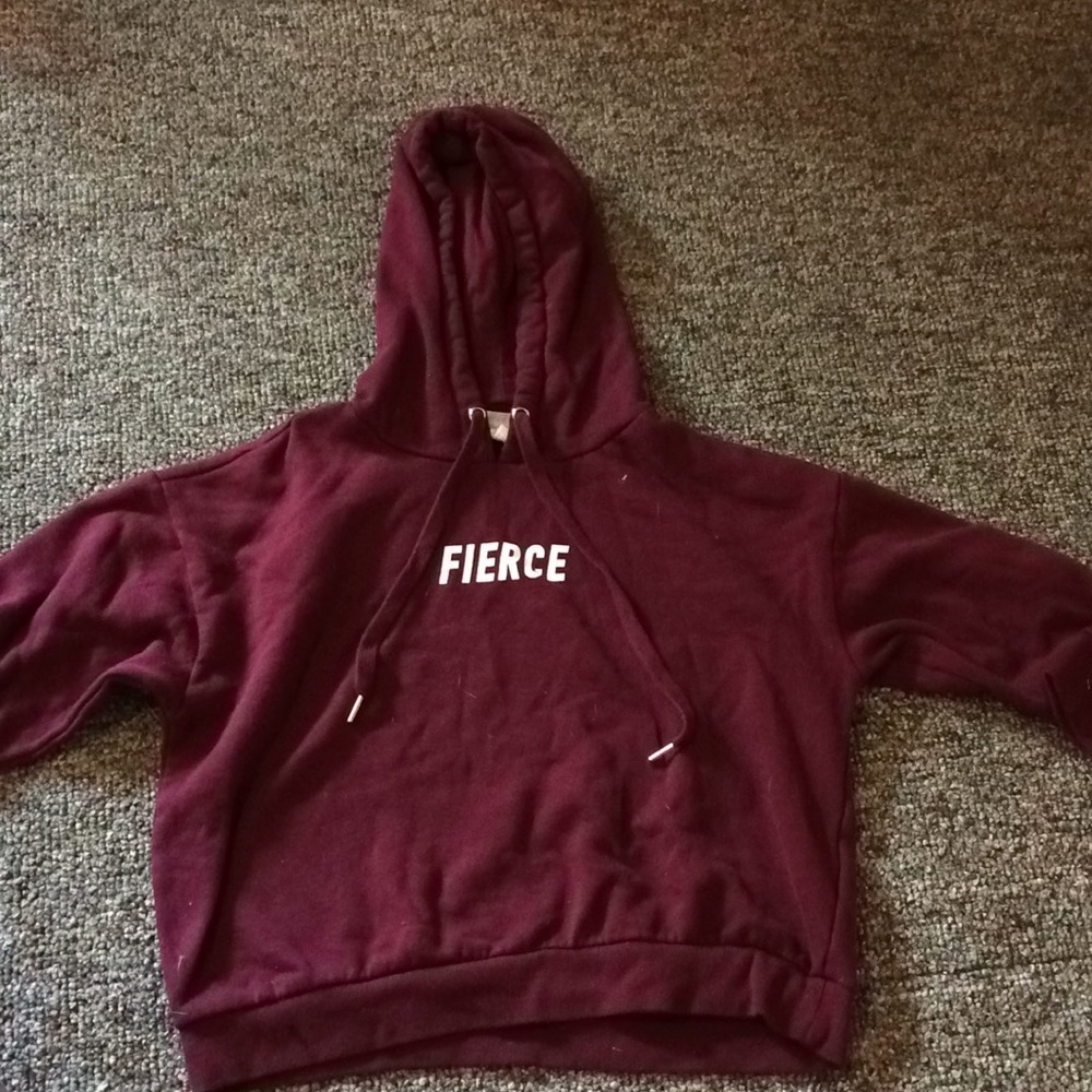 cropped hoodie